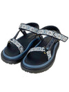 D-Way Embroidered Logo Sandals Blue - DIOR - BALAAN 3