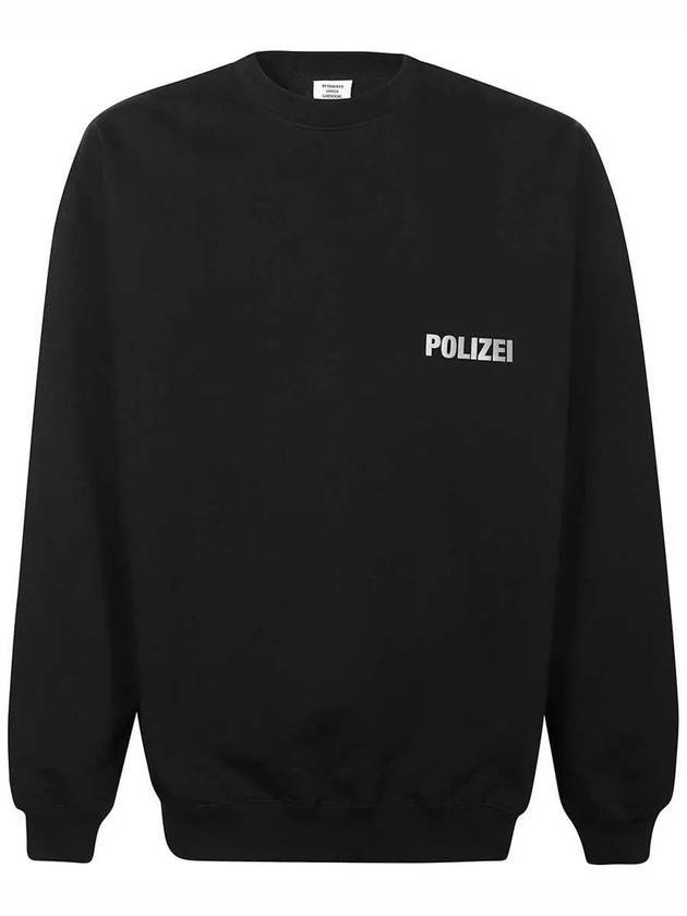 Polizei Logo Sweatshirt Black - VETEMENTS - BALAAN 2