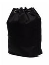 Triangle Logo Re-Nylon Bucket Bag Black - PRADA - BALAAN 4