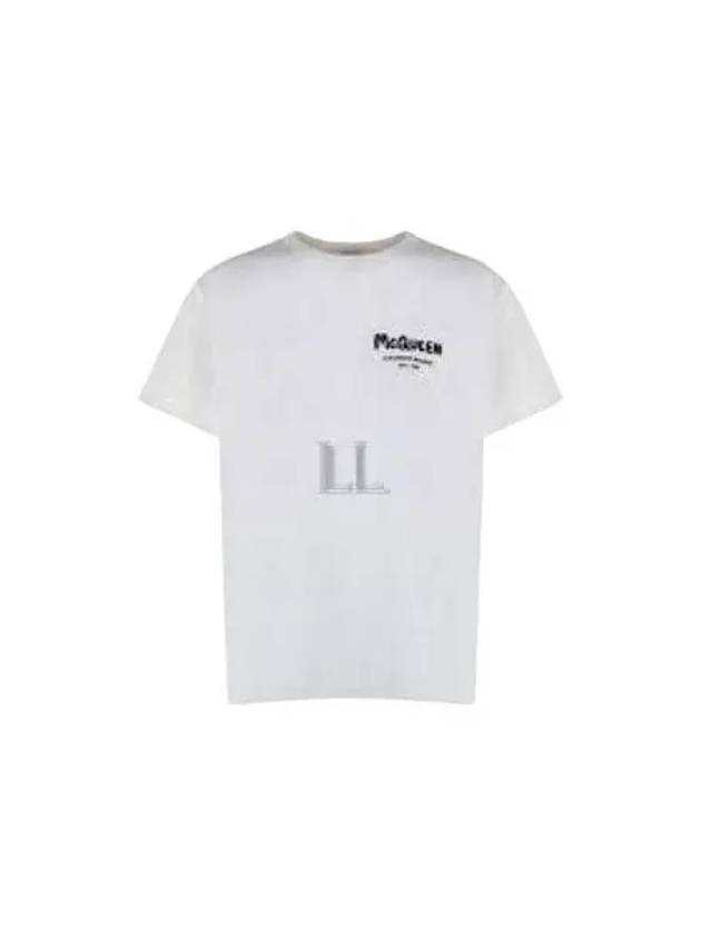 Logo Short Sleeve T-Shirt White - ALEXANDER MCQUEEN - BALAAN 2