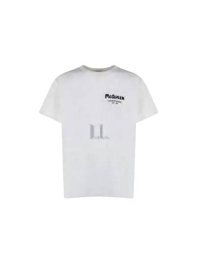 Logo Short Sleeve T-Shirt White - ALEXANDER MCQUEEN - BALAAN 2