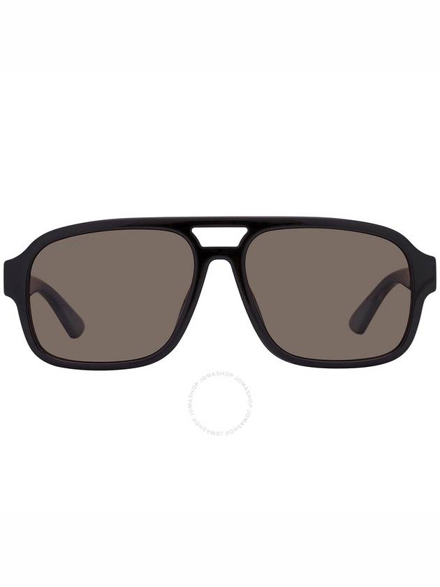 Eyewear Logo Pilot Frame Sunglasses Brown - GUCCI - BALAAN 2