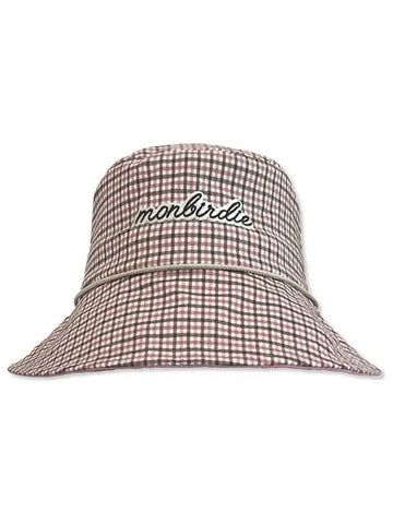 MONBIRDIE Check Bucket Check Bucket Hat PINK - MONBIRDIE GOLF - BALAAN 1