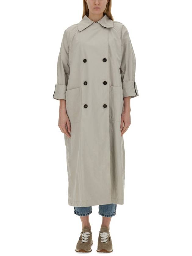 24 ss double-breasted trench coat WITH shiny cuff detail MH5739795 C9593 B0230995261 - BRUNELLO CUCINELLI - BALAAN 2