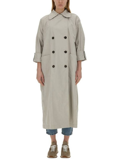 24 ss double-breasted trench coat WITH shiny cuff detail MH5739795 C9593 B0230995261 - BRUNELLO CUCINELLI - BALAAN 2