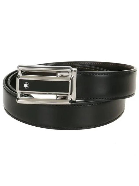 Reversible Leather Belt Black Brown - MONTBLANC - BALAAN 2