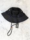 Contrast Topstitching Boonie Hat Black - STUSSY - BALAAN 9