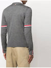 Stripe Armband Merino Wool Cardigan Grey - THOM BROWNE - BALAAN 5