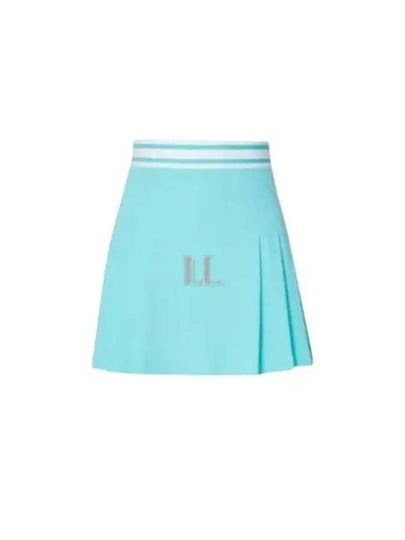 Isabel Pleated Skirt Blue Curacao - J.LINDEBERG - BALAAN 2