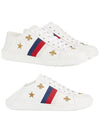 Women's Ace Bee Star Low Top Sneakers White - GUCCI - BALAAN 3