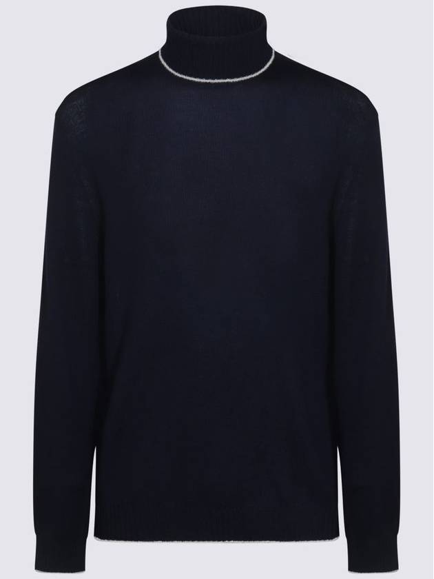 Eleventy Navy Wool Knitwear - ELEVENTY MILANO - BALAAN 1