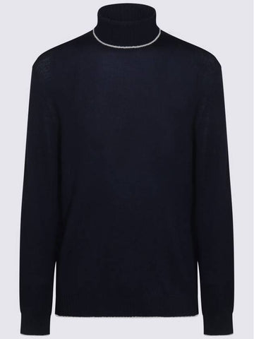 Eleventy Navy Wool Knitwear - ELEVENTY MILANO - BALAAN 1