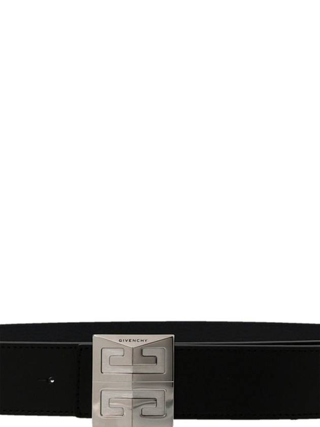 Men's 4G Logo Grain Leather Reversible Belt Black - GIVENCHY - BALAAN 4