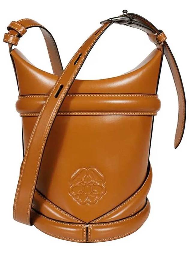 The Curve Small Bucket Bag Tan - ALEXANDER MCQUEEN - BALAAN 4