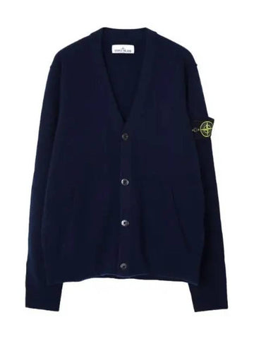 Geelong wool knit cardigan loose fit men - STONE ISLAND - BALAAN 1