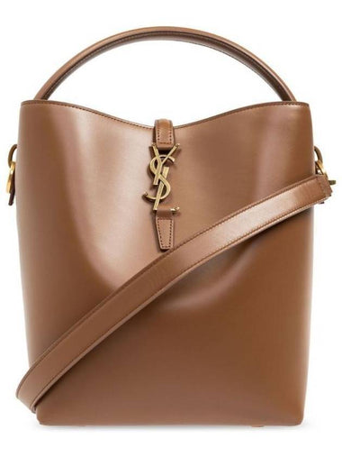 Le 37 Leather Bucket Bag Fox - SAINT LAURENT - BALAAN 1