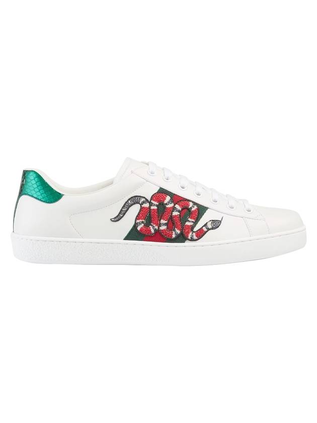 Ace Snake Low Top Sneakers White - GUCCI - BALAAN 1