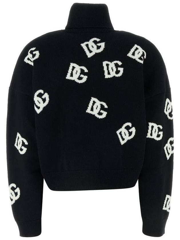 Intarsia turtleneck black - DOLCE&GABBANA - BALAAN 3