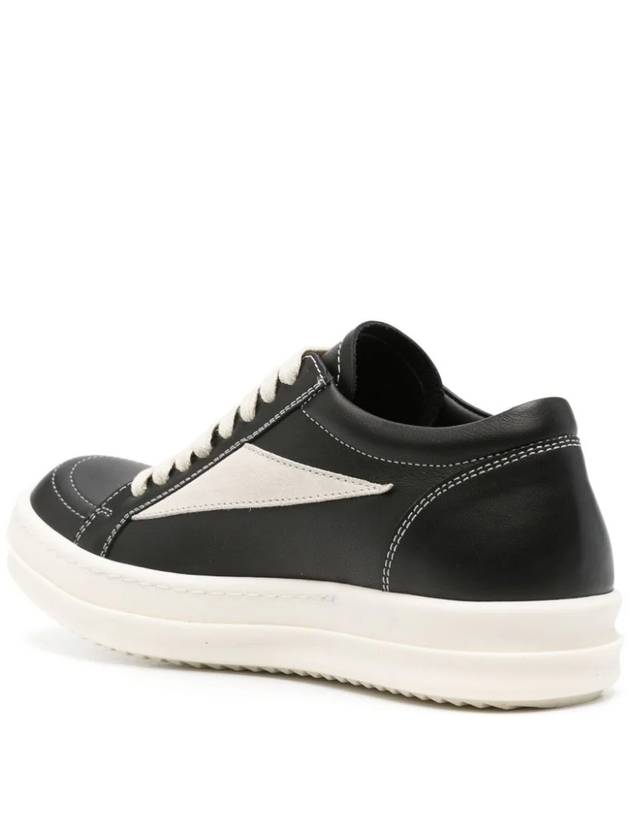 Porterville Vintage Low Top Sneakers Black - RICK OWENS - BALAAN 4