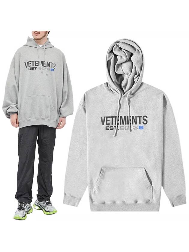 23FW Flag Logo Hooded Sweatshirt UE54HD100G - VETEMENTS - BALAAN 1