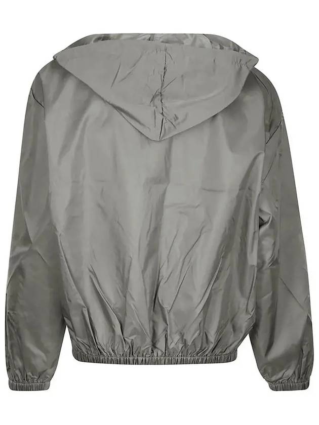 Face Logo Patch Hooded Jacket Carbon Grey - ACNE STUDIOS - BALAAN 4