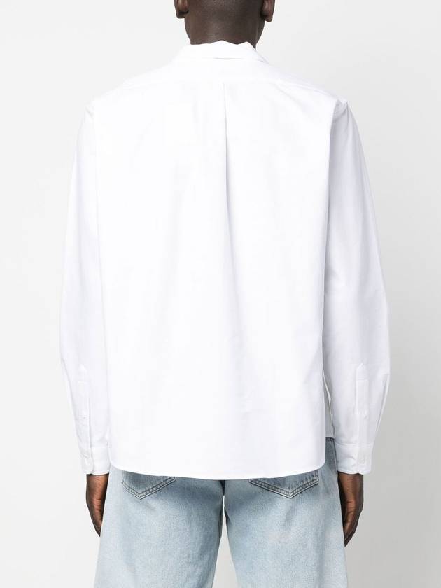 Boke Flower Crest Long Sleeve Shirt White - KENZO - BALAAN 5