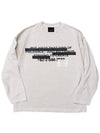 BBD Hidden Slogan Pigment Long T Shirt Sand - BLACKBLOND - BALAAN 2