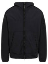 Men's Chrome Goggles Hooded Zip-Up Jacket Black - CP COMPANY - BALAAN.