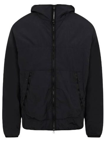 Men's Chrome Goggles Hooded Jacket Black - CP COMPANY - BALAAN 1