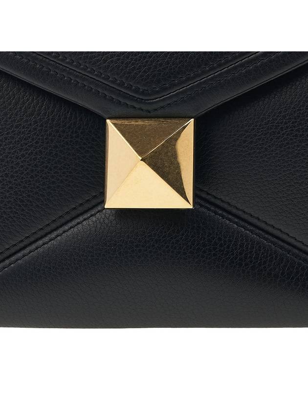 Women's One-Stud Nappa Leather Small Shoulder Bag Black - VALENTINO - BALAAN 9