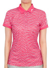 Golf Tour Tech Print Polo GWJT08086 S188 Women's Tour Tech Print Polo - J.LINDEBERG - BALAAN 2