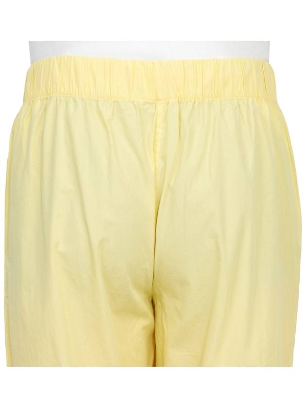 Poplin Pajamas Organic Cotton Straight Pants Lemonade - TEKLA - BALAAN 8