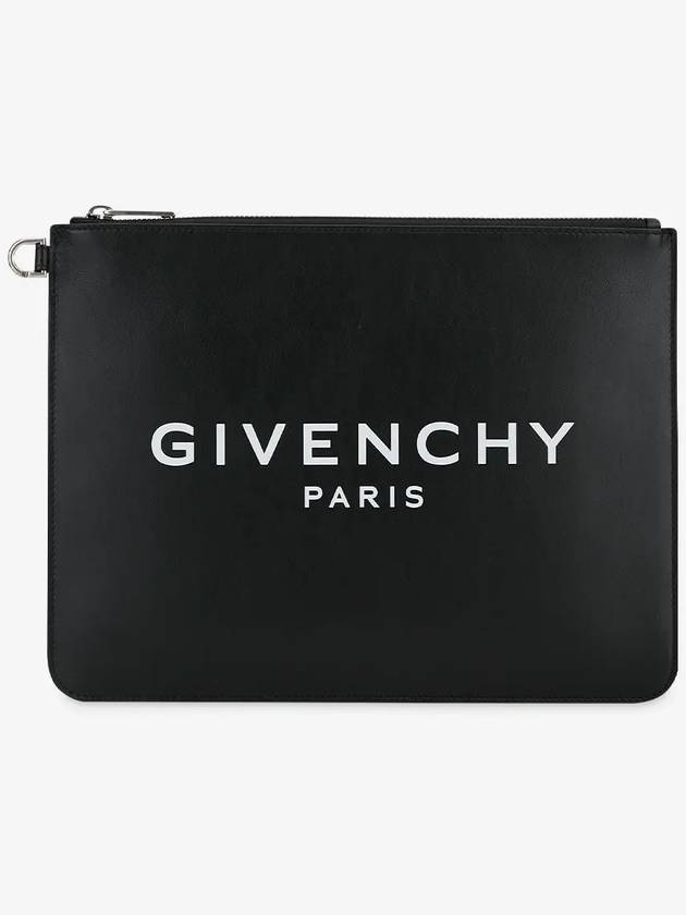 Logo Large Clutch Bag Black - GIVENCHY - BALAAN 3