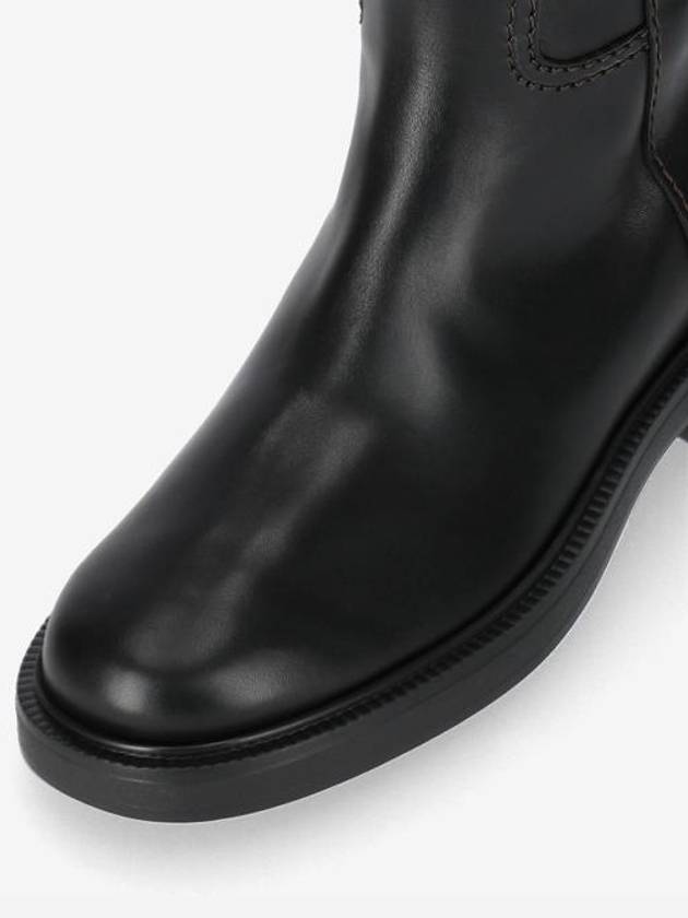 Leather Long Boots Black - TOD'S - BALAAN 7