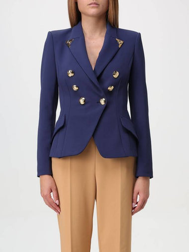 Blazer a doppiopetto Elisabetta Franchi in crepe - ELISABETTA FRANCHI - BALAAN 1