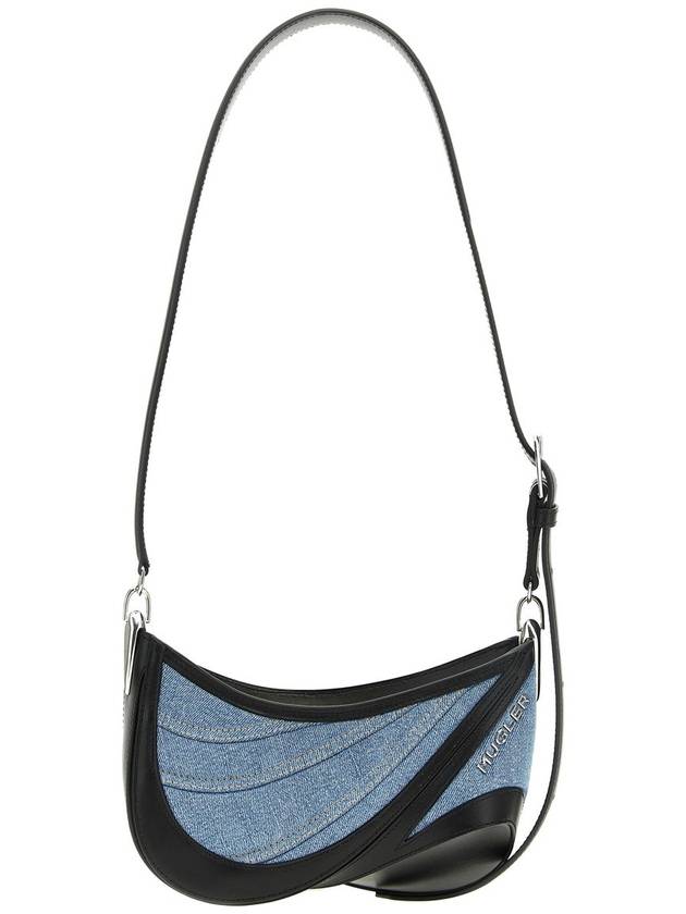 Mugler 'Small Denim Spiral Curve 01' Shoulder Bag - MUGLER - BALAAN 1