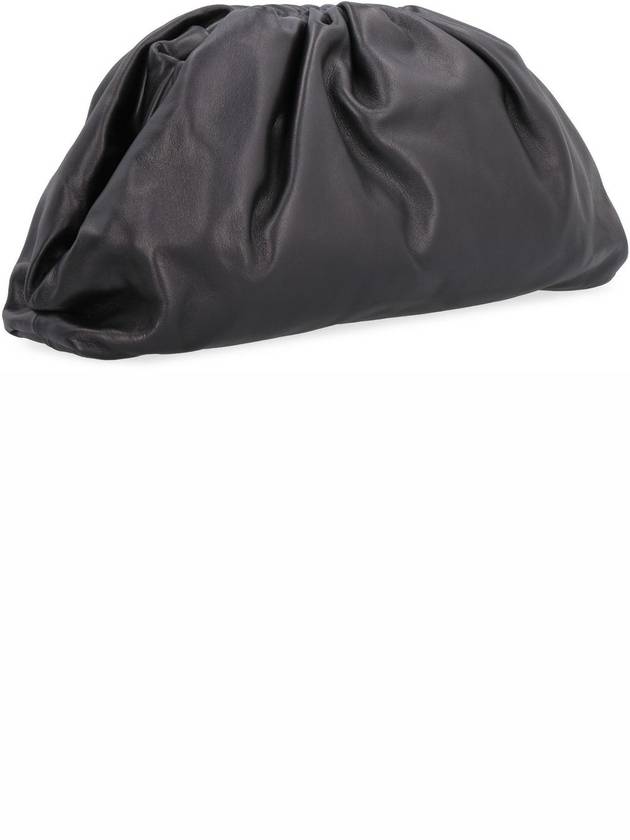 Nappa Pouch Dumpling Clutch Bag Black - BOTTEGA VENETA - BALAAN 4