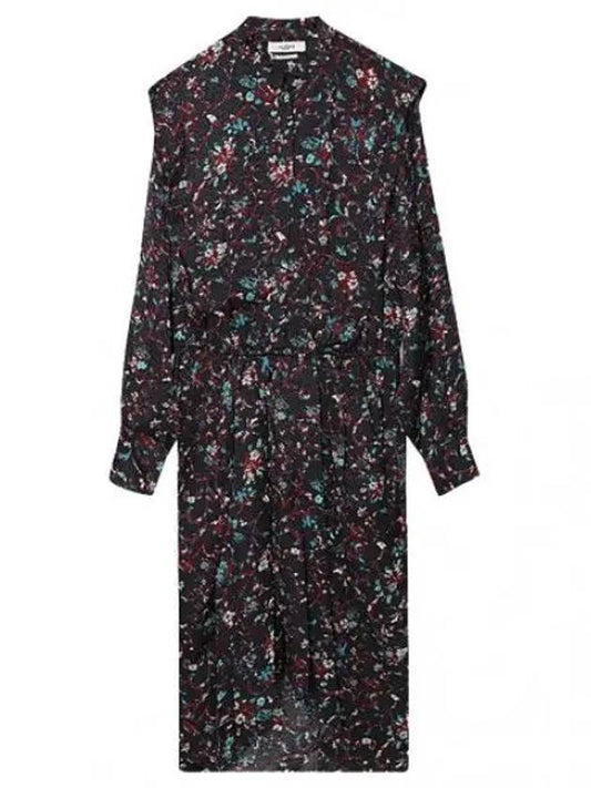 Oclaya Floral Midi Dress Women s One Piece - ISABEL MARANT - BALAAN 1