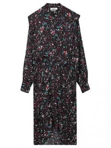 OKLEYA RO2025 22A037E 01BK floral midi dress one piece - ISABEL MARANT - BALAAN 1