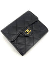 Classic caviar gold flap bi fold wallet - CHANEL - BALAAN 5