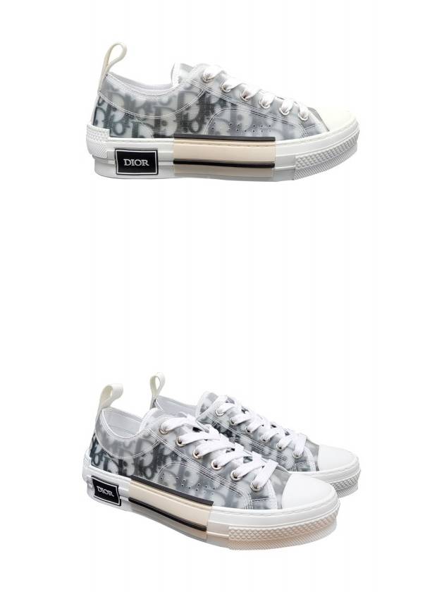 B23 Low Top Sneakers  Oblique White & Black - DIOR - BALAAN 5