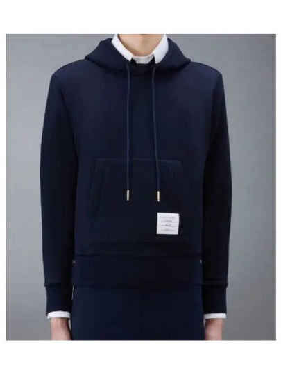 Men's Center Back Stripe Logo Patch Hoodie Navy - THOM BROWNE - BALAAN 2