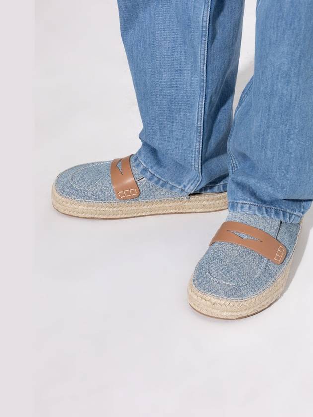 JW Anderson Denim Slides, Men's, Blue - JW ANDERSON - BALAAN 2