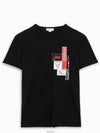 Label Logo Short Sleeve T-Shirt Black - ALEXANDER MCQUEEN - BALAAN 2