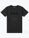 VPC Logo Organic Cotton Short Sleeve T-Shirt Black - A.P.C. - BALAAN 2