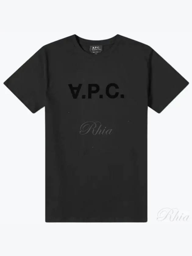 VPC Logo Organic Cotton Short Sleeve T-Shirt Black - A.P.C. - BALAAN 2