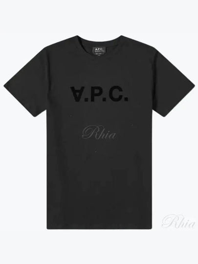 VPC Logo Organic Cotton Short Sleeve T-Shirt Black - A.P.C. - BALAAN 2