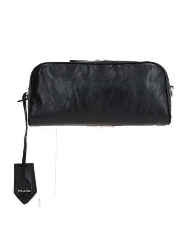 Nappa Leather Multi-Pocket Cross Bag Black - PRADA - BALAAN 6