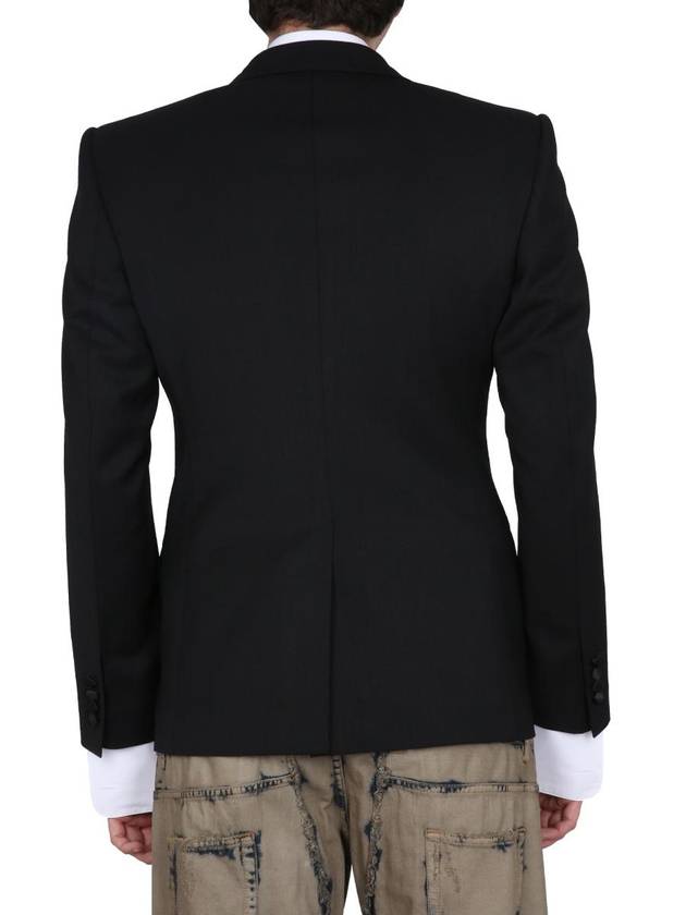 single breasted stretch wool Sicilia Sicilia fit tuxedo jacket black - DOLCE&GABBANA - BALAAN 4