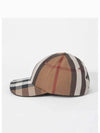 Logo Check Cotton Ball Cap Birch Brown - BURBERRY - BALAAN 2